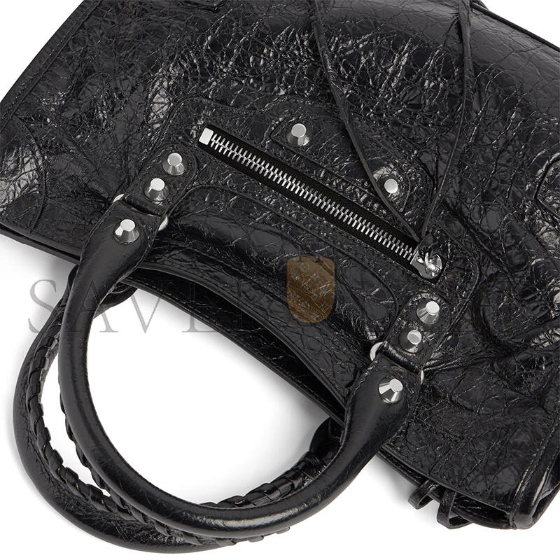 BALENCIAGA LE CITY SMALL BAG IN BLACK 8114422AA9S1000 (29.9*19.1*9.9cm)